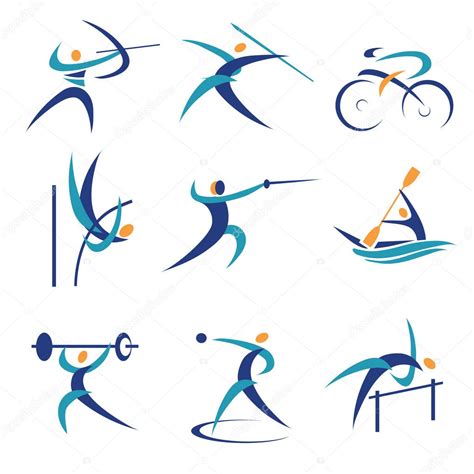 Olympic sports icons — Stock Vector © chachar #38377291