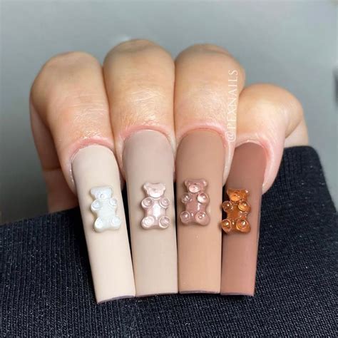 NAIL COMMUNITY on Instagram: “Gummy bears 🤗🤎 What do you think? Leave ...