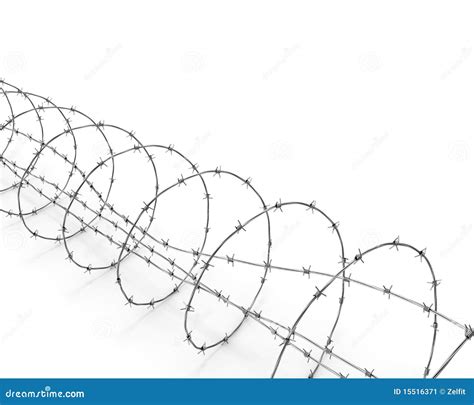 Barbed Wire Border Stock Image - Image: 15516371