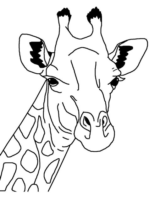 Giraffe Coloring Pages For Kids