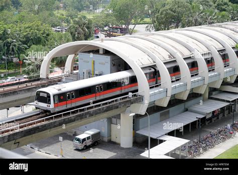 Singapore MRT Train Stock Photo - Alamy