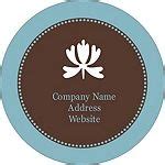 Avery 2.5" Label No. 22808 - downloadable template | Teal and brown, Round labels, Labels