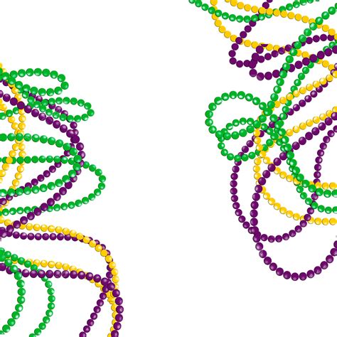 Mardi Gras Bead Clipart Vector, Colorful Mardi Gras Beads, Mardi Gras ...