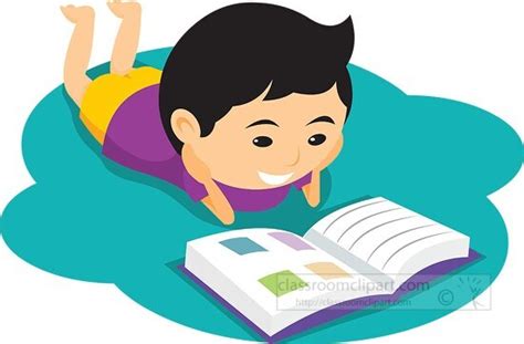 Clipart Of Kids Reading