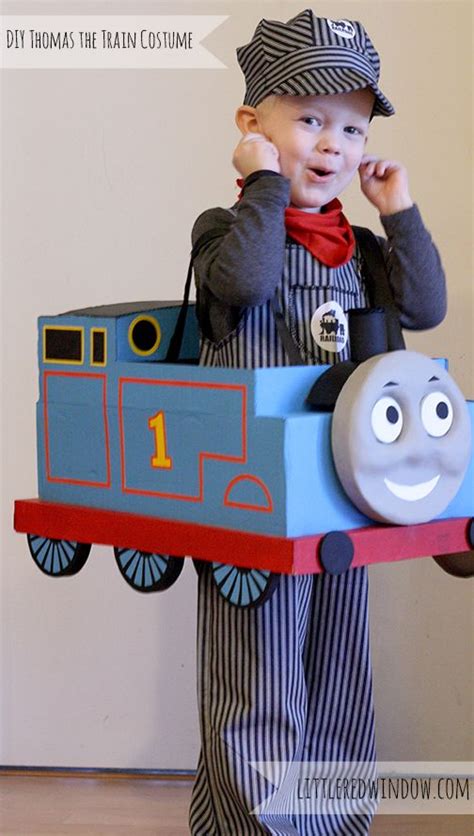 DIY Thomas the Train Costume | Diy halloween costumes for kids, Thomas the train costume ...