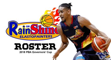 LIST: Rain or Shine Elasto Painters Roster 2018 PBA Governors' Cup