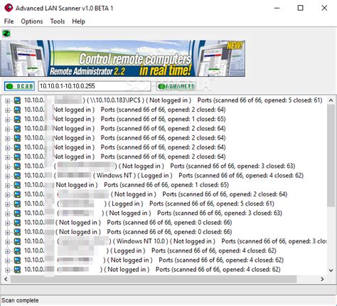 Download Advanced LAN Scanner 1.0 Beta 1