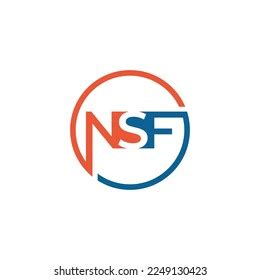 Nsf Letter Logo Design Template Vector Stock Vector (Royalty Free ...