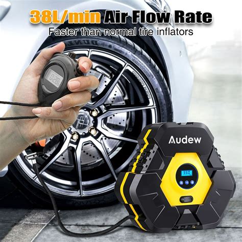 Tire Inflator, Audew Tire Inflators Portable for Car, 12V Air ...