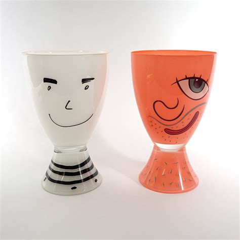 Post-Modern Glass Vase by Roger Selden for Vis-à-vis Collection of Ritzenhoff For Sale at ...