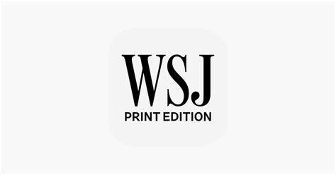 ‎WSJ Print Edition on the App Store