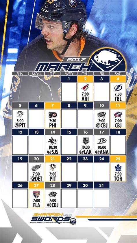 Buffalo Sabres Schedule 2023 24 Printable