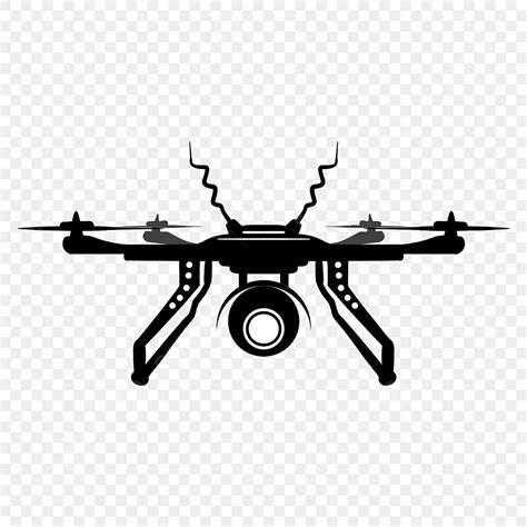 Black Drone Silhouette PNG Transparent, Frontal Black Drone Silhouette ...