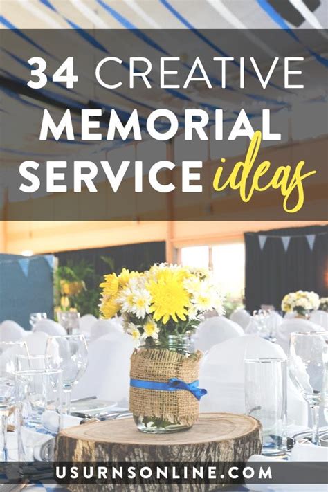 55+ Creative Funeral & Memorial Service Ideas - Urns | Memorial service decorations, Memorial ...