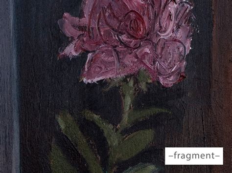 Still Life: Pink Rose. Oil Painting on Wood Old Cutting - Etsy