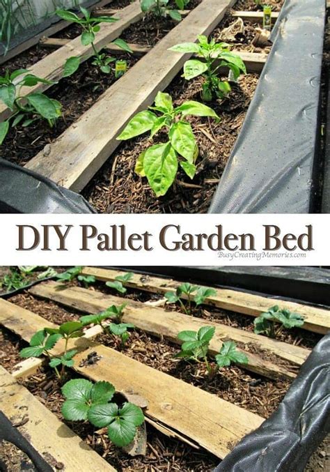 DIY Pallet Garden; How to make Raised Wood Pallet Garden Bed