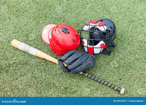 Softball equipment sports stock image. Image of gear - 94337817