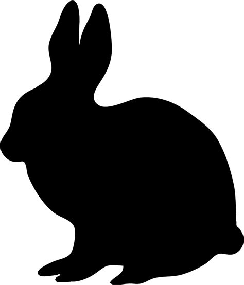 Bunny Silhouette Clip Art - ClipArt Best