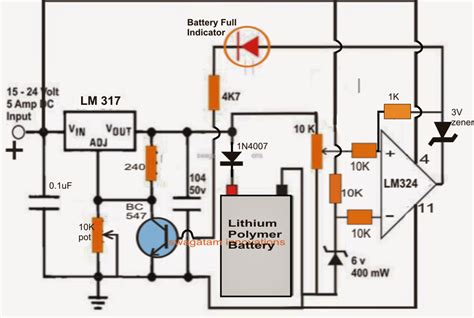 Li Ion Battery Charging Circuit Diagram