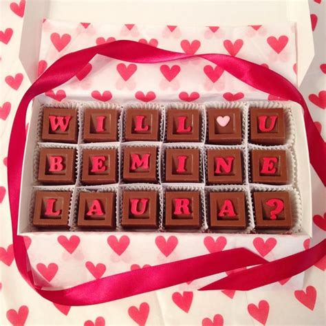 Custom made and personalized with his/her name, these decadent chocolates… | Personalized ...