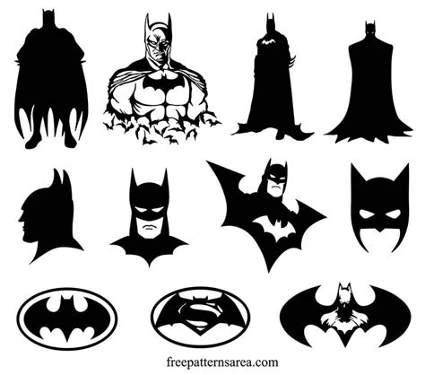 Black And White Batman Silhouette Vector Designs | Batman silhouette, Silhouette vector, Batman