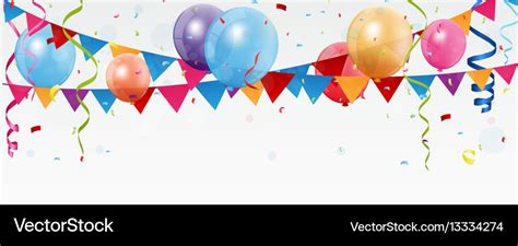 Birthday celebration banner Royalty Free Vector Image