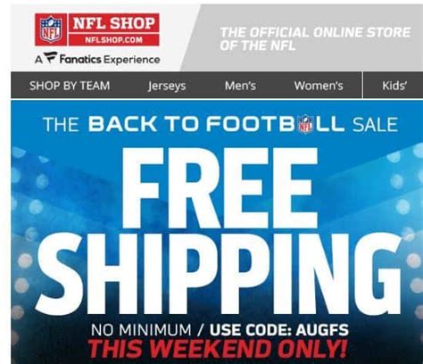 NFL SHOP! Back to Football Sale & FREE SHIPPING! LAST DAY! – Couponista ...