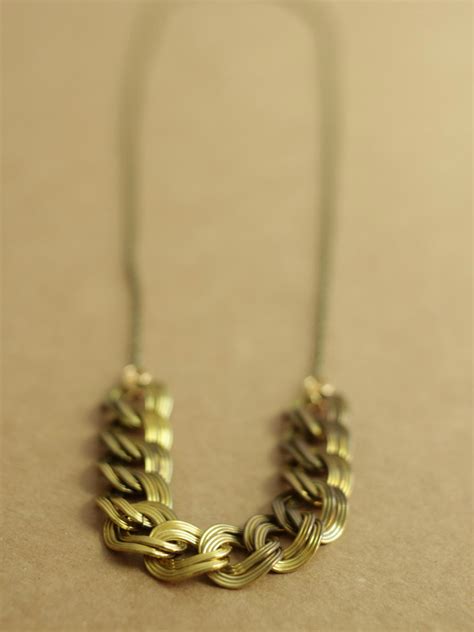 Japanese Chain Necklace in Brass - A Common Thread