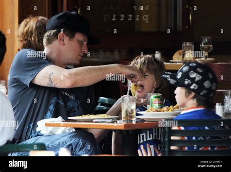 Michael Rapaport and family eating lunch at Da Silvano's New York City ...