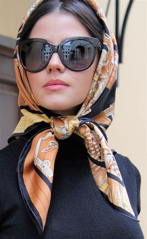 Head scarf tied under chin | Ways to wear a scarf, How to wear scarves, Scarf hairstyles