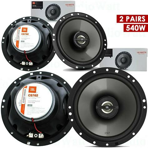 4x JBL CS762 6.5" 270W 2-WAY WOOFER COAXIAL SPEAKERS CS7 SERIES CAR ...