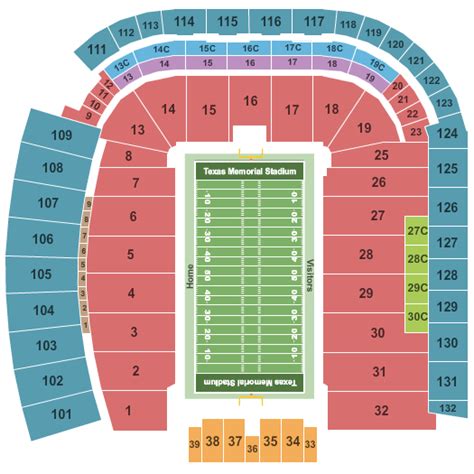 Darrell K. Royal - Texas Memorial Stadium Seating Chart - Austin