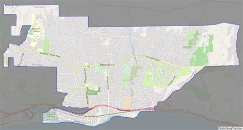 Map of Montecito CDP