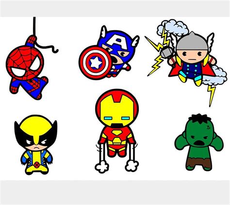 Learn How to Draw Your Favorite Heroes Marvel Cute Drawings Step-by ...