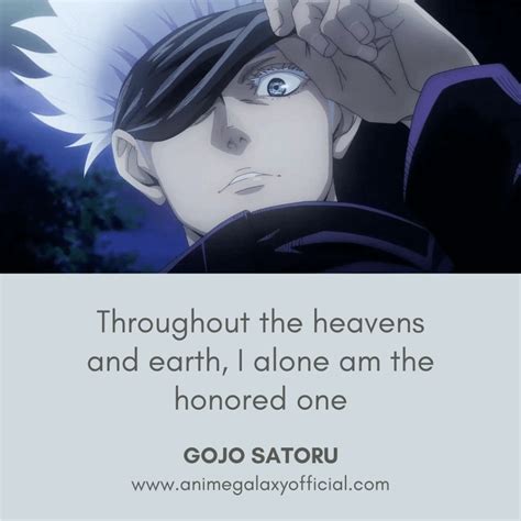 10+ Best Gojo Satoru Quotes In Jujutsu Kaisen - Anime Galaxy