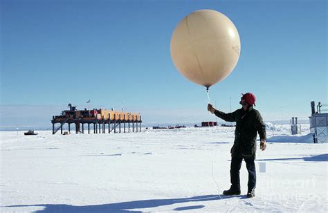 Weather Balloon Launch Photograph by British Antarctic Survey/science ...