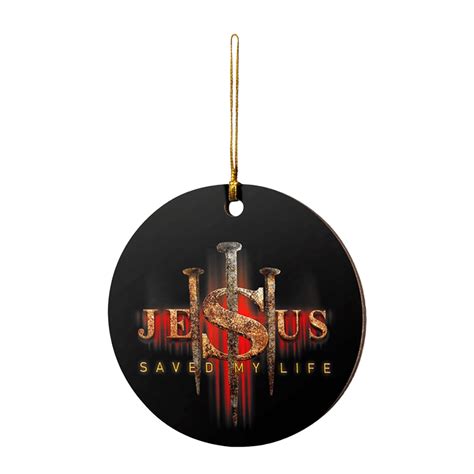 Toyfunny Jesus Christian Christmas Tree Pendant Christmas Jesus Story Round Ornaments Gift ...