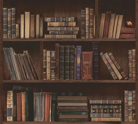 "Restricted Section" Library Bookshelves Adhesive Wallpaper | Find a ...