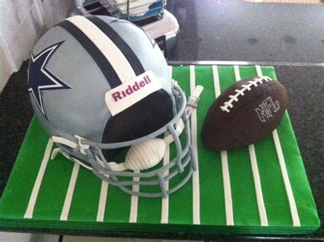 Dallas Cowboys Football Helmet Cake - Decorated Cake by - CakesDecor