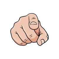 Hand Pointing At You Vector Art, Icons, and Graphics for Free Download