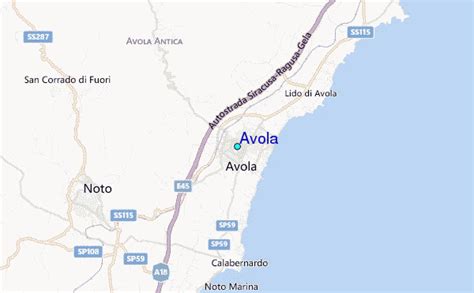 Avola Sicily Map