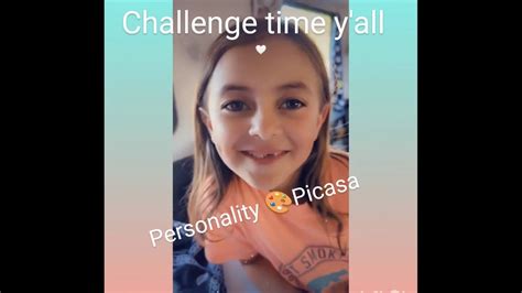 Personality Picasa challenge - YouTube