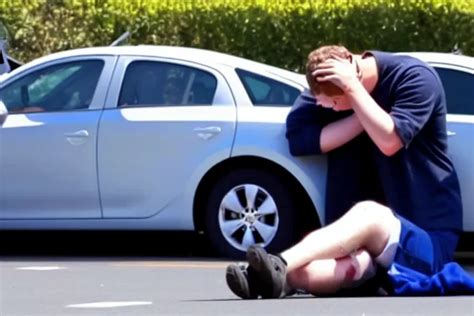 mark Zuckerberg car accident crying | Stable Diffusion