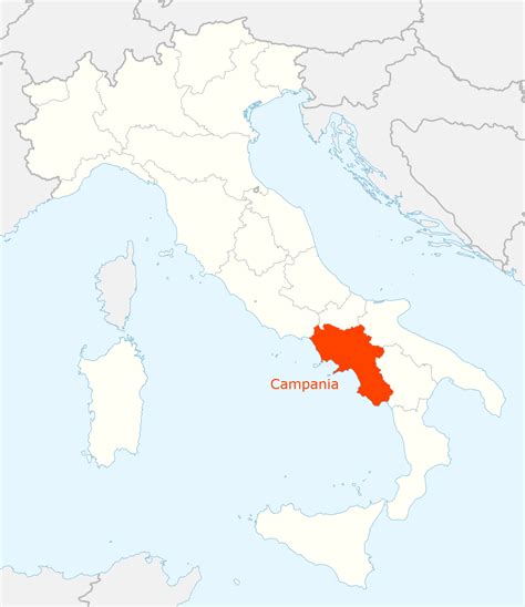 location_of_campania_map – A Taste of Italy