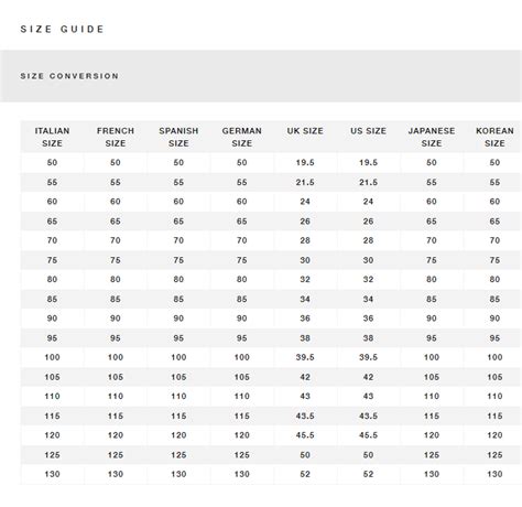 Belt Sizes For Men Chart | Walden Wong