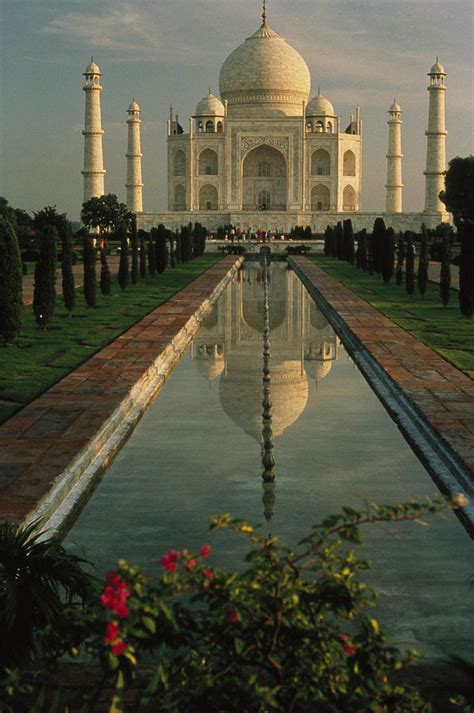 The Taj Mahal With A Reflection Photograph by Ed George