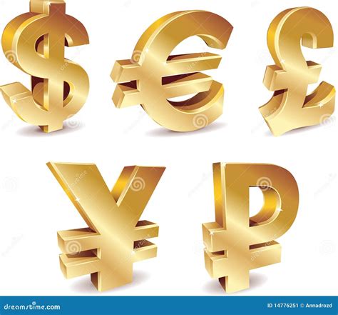 Currency Symbols stock vector. Image of russia, british - 14776251