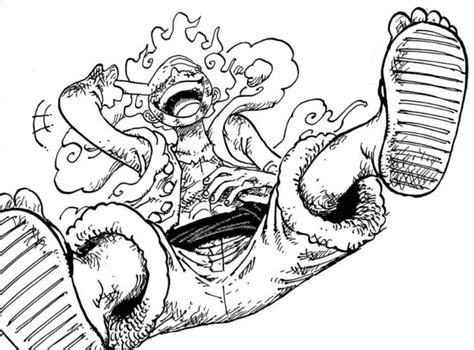 Luffy Gear 5 - One Piece Manga Art