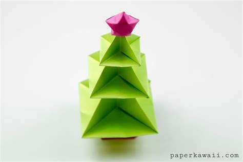 Origami Christmas Tree Tutorial - Paper Kawaii