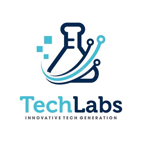 Tech Lab Logo Design Vector Stock Vector - Illustration of medical, research: 185519417